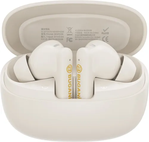 Słuchawki dokanałowe BUGANI Freebuds B20 ANC Kremowy