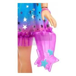 DUŻA LALKA BARBIE 71 cm w kolorowej sukience HJX98