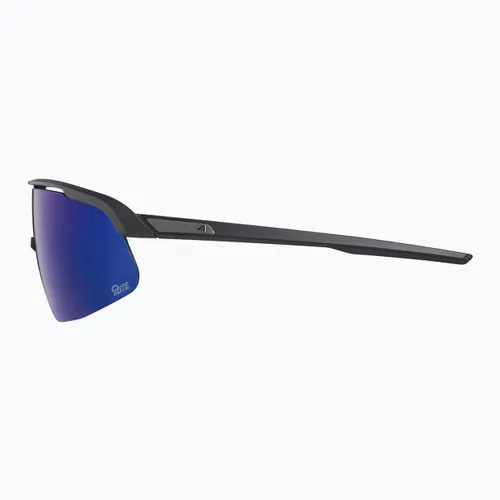 Okulary przeciwsłoneczne Alpina Turbo Pro S Q-Lite black matt/ blue mirror