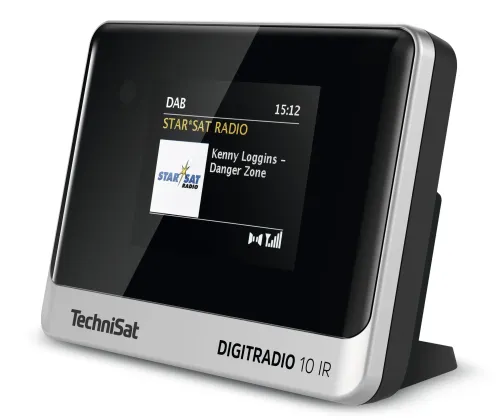 Radioodbiornik TechniSat DigitRadio 10 IR Radio FM DAB+ Internetowe Bluetooth Czarno-srebrny