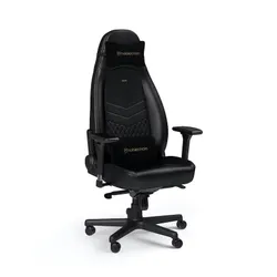 Fotel Noblechairs ICON Gamingowy do 150kg Skóra naturalna Czarny