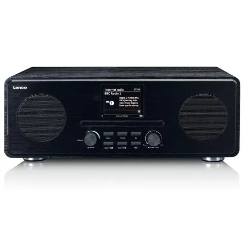 Radioodbiornik Lenco DIR-260 Radio FM DAB+ Internetowe Bluetooth Czarny