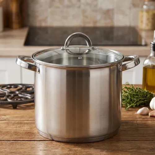 Garnek ze stali nierdzewnej z pokrywką FABIO 8,5 l