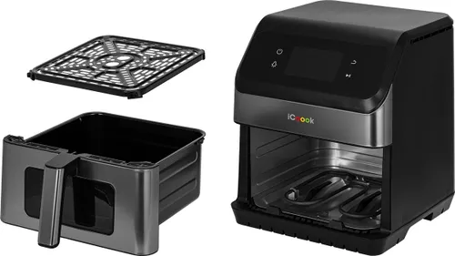 Air Fryer Frytkownica beztłuszczowa ICOOOK MFR-IC-01 Czarny 6.5l Wifi 15 automatycznych programów