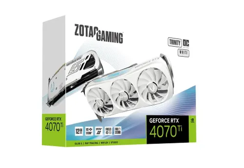 Karta graficzna Zotac GeForce RTX 4070 Ti Trinity OC White Edition 12GB GDDR6X 192bit DLSS