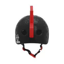 Kask rowerowy RASKULLZ Pop Splat Czarno-czerwony dla Dzieci (rozmiar S)