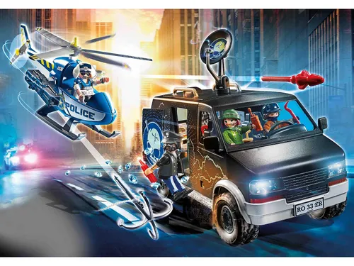 PLAYMOBIL 70575 Polis helikopteri: Kaçan arabayı kovalamak