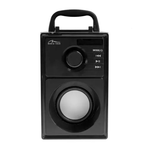 Głośnik Bluetooth Media-Tech BOOMBOX SILVER MT3179 15W Radio FM Czarny