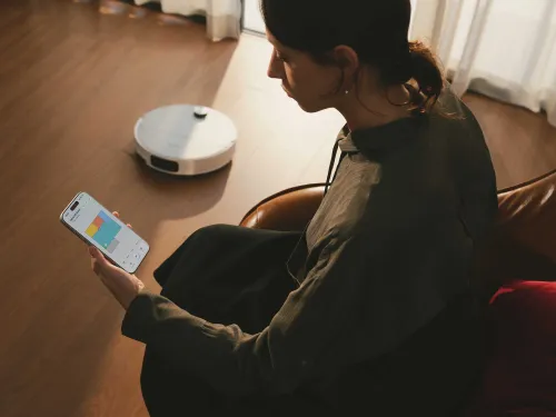 Robot sprzątający Roborock Saros 20 Sonic Complete Funkcja mopowania Stacja oczyszczająca Tworzenie mapy pomieszczenia Funkcje AI Biały