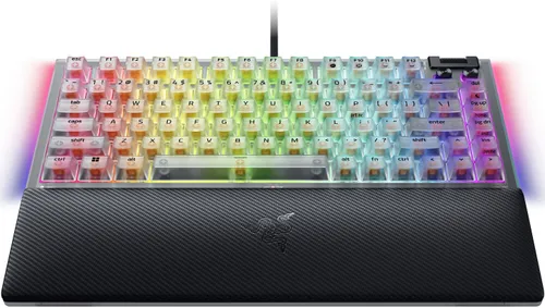 Klawiatura RAZER BlackWidow V4 Phantom RGB Hot-Swap Orange Tactile Gen-3 Switch Przezroczysto-biało-czarny