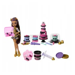 LALKA MONSTER HIGH STRASZYSŁODKIE URODZINY TORT DIY zestaw z Clawdeen Wolf JBG78
