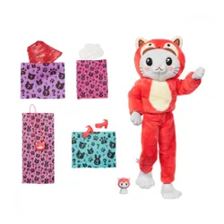 Кукла Mattel Barbie Cutie Reveal Doll - Cat-Panda Red