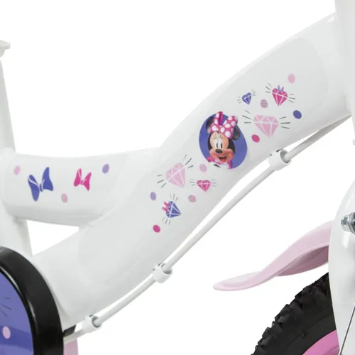 Rower dziecięcy HUFFY Disney Minnie 16 cali dla dziewczynki Biały