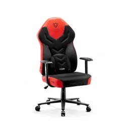 Fotel Diablo Chairs X-Gamer 2.0 Normal Size Gamingowy do 150kg Skóra ECO Tkanina Deep red