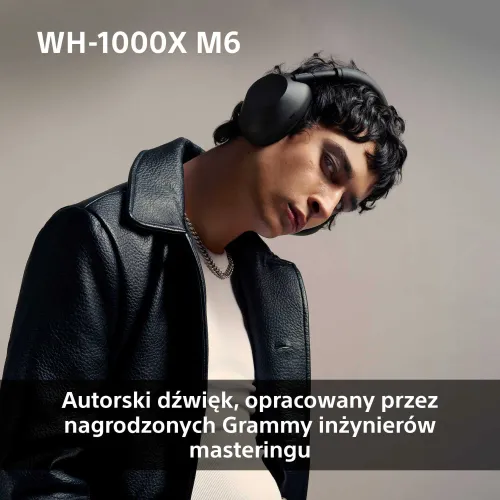 Słuchawki bezprzewodowe Sony WH-1000XM6 ANC Nauszne Bluetooth 5.3 Oliwkowy