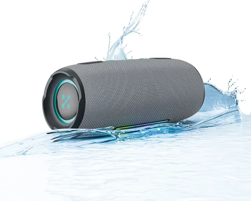 Głośnik mobilny XMUSIC BTS860 Bluetooth, Moc 40W, IP66, Akumulator 5000 mAh,  Radio FM, Szary