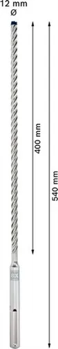 Wiertło udarowe 12x400x540mm Bosch EXPERT SDS max-8X