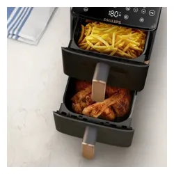Air Fryer Frytkownica beztłuszczowa PHILIPS Ovi Dual Basket NA462/70 10l 6 automatycznych programów