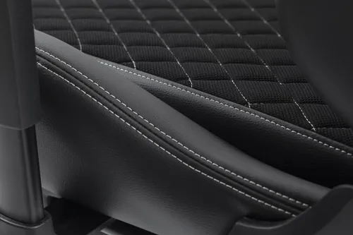 Fotel GAMVIS Phantom Large Czarny (białe elementy) + podnóżek