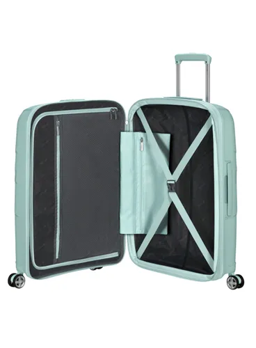 Walizka średnia American Tourister StarVibe - metallic surf blue