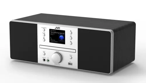 Wieża JVC RD-E874B 15W WI-Fi Bluetooth Radio FM, DAB Internetowe Czarno-srebrny