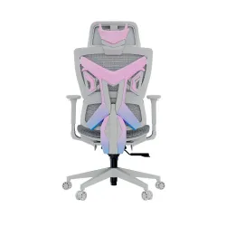 Fotel Anda Seat X-Air Mega XL Mesh Gamingowy do 120kg Tkanina Szaro-różowy