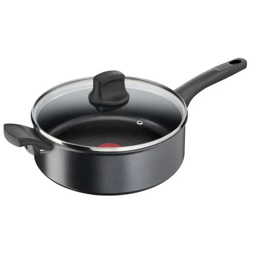TEFAL Ultimate 26 cm czarna - patelnia tytanowa nieprzywierająca z pokrywką