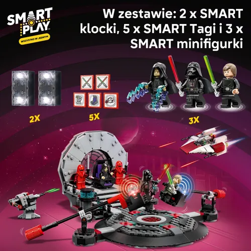 LEGO 75427 Star Wars SMART Play Pojedynek w sali tronowej i A-Wing