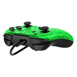 Pad PDP Faceoff Deluxe+ Audio do Nintendo Switch Przewodowy camo zielony