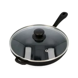 Patelnia żeliwna z pokrywką MAYSTERNYA IRON 24 cm