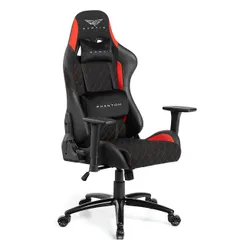 Fotel GAMVIS Phantom Large Czarny (czerwone elementy)