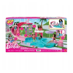 LALKA BARBIE BASEN MARZEŃ ze zjeżdżalnią, jacuzzi + akcesoria