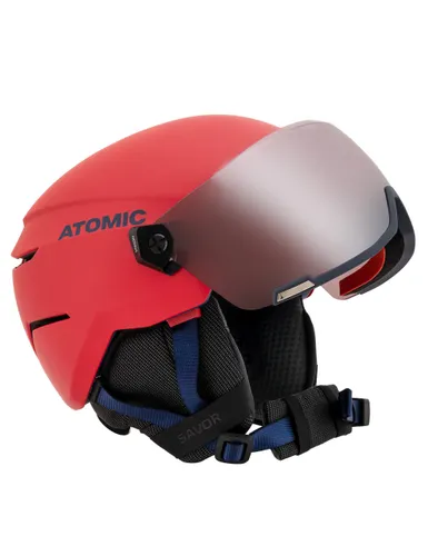 Kask snowboardowy dziecięcy ATOMIC SAVOR VISOR JR red - Rozmiar - S