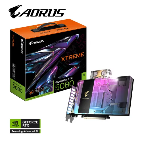 Karta graficzna Gigabyte GeForce RTX 5080 XTREME WATERFORCE WB 16GB GDDR7 256bit DLSS 4