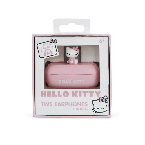 Słuchawki bezprzewodowe OTL Technologies Hello Kitty 3D Character Collectible TWS Earphones Dokanałowe Bluetooth 5.3 Różowy