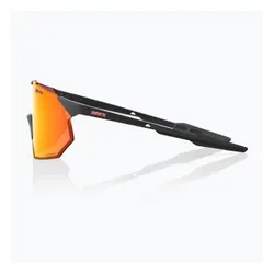 Okulary przeciwsłoneczne 100% Hypercraft SQ soft tact black/hiper red multilayer mirror