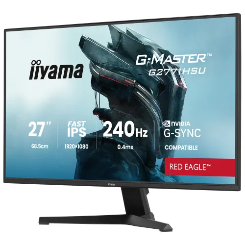 Monitor iiyama G-Master Red Eagle G2771HSU-B1 27" Full HD Fast IPS 240Hz 0,4 MPRT Gamingowy