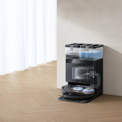 Robot sprzątający Ecovacs Deebot T50 Omni Gen 3 Funkcja mopowania Stacja oczyszczająca Tworzenie mapy pomieszczenia 63dB Funkcje AI