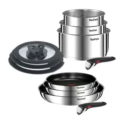 Zestaw patelni i garnków TEFAL Ingenio Emotion L897S474 & L8964S44 (8 elementów) + Pokrywa TEFAL Ingenio L9849053 (3 sztuki)