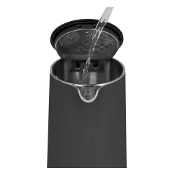 Czajnik elektryczny bezprzewodowy ze stali nierdzewnej CONCEPT DOUBLE WALL CIEMNOSZARY 1,5 l