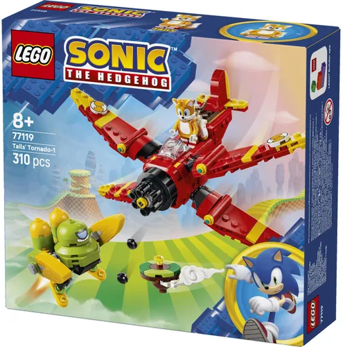 LEGO 77119 SONIC: Tails и Tornado-1, набор блоков 8+