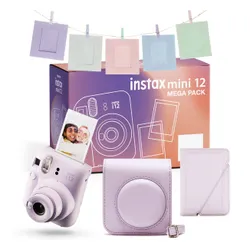 Aparat FUJIFILM Instax Mini 12 Fioletowy Pokrowiec + Album + Ramki + Sznurek + Klamerki