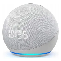 Glasier White Saatli Amazon Echo Dot 4 Hoparlörü (B07XJ8C8F7)