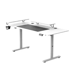 Biurko Ultradesk HIGHLANDER XXL 160cm Regulacja wysokości Biały