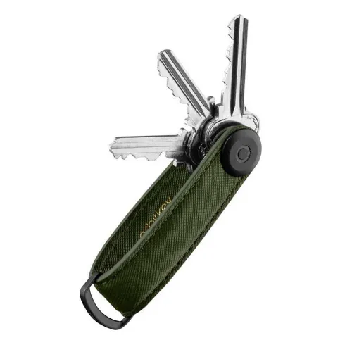 Skórzane etui na klucze Orbitkey Saffiano - olive