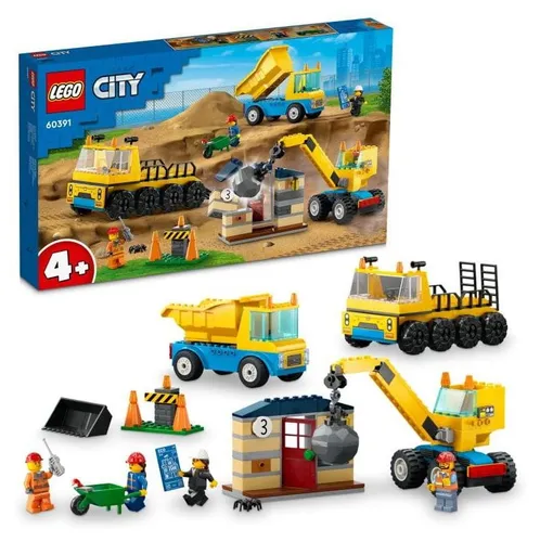 Lego City 60391 yıkım topu ile kamyon ve vinç