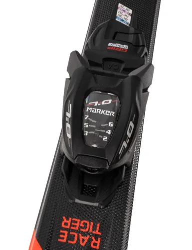 Narty dziecięce VÖLKL RACETIGER JR + wiązania MARKER VMOTION 7.0 z GRIP WALK 2024 - Długość (cm) - 120