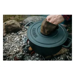 SKOTTSBERG Cast Iron 5,5 l - garnek żeliwny na ognisko z pokrywką