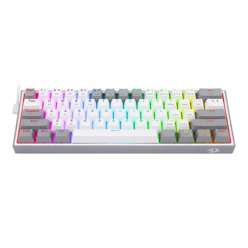 Klawiatura mechaniczna Redragon K616-RGB Fizz Pro Biało-szary