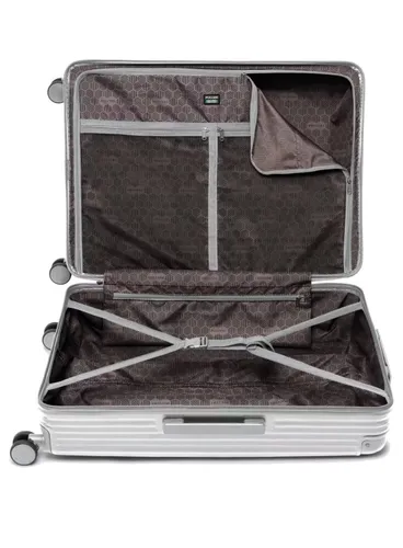 Walizka duża Puccini Dallas - srebrny